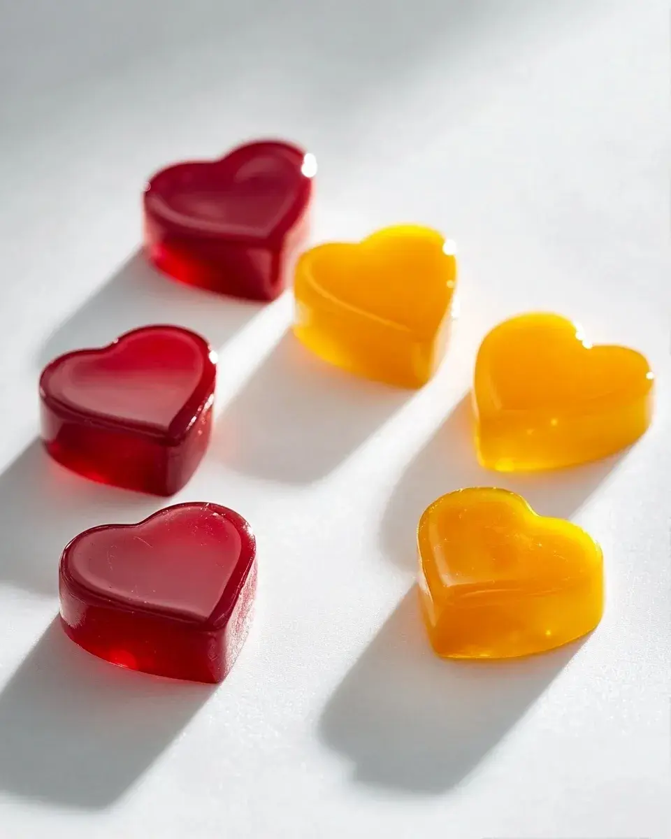 Extreme close-up of the smooth, creamy texture of apple cider vinegar coconut jello.
