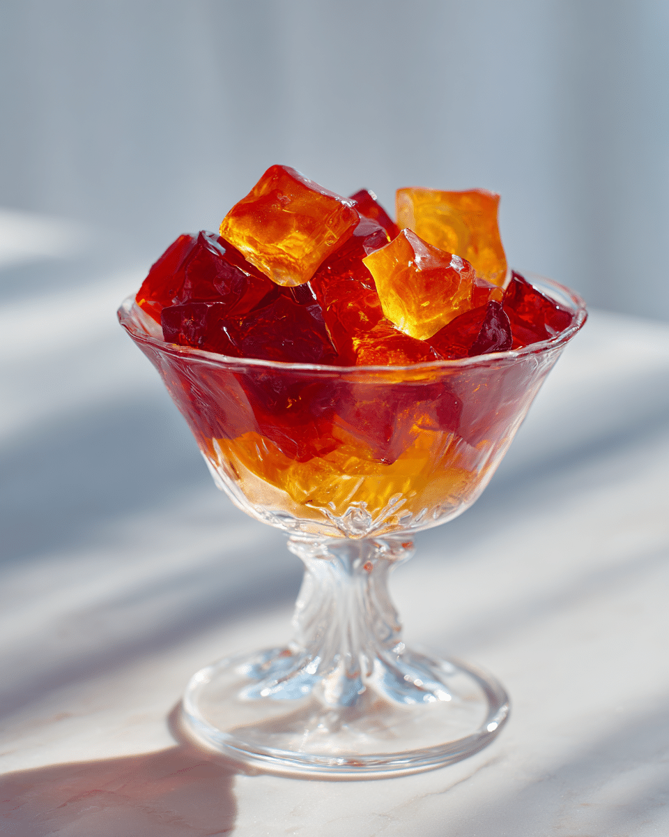 Apple Cider Vinegar Pear Gelatin Trick