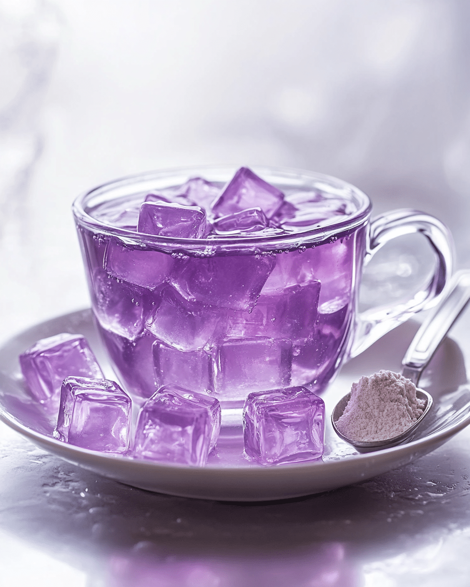 Close up of gelatin texture