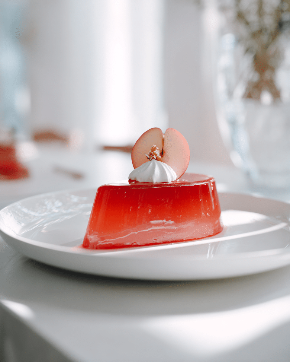 Close up of Apple Gelatin