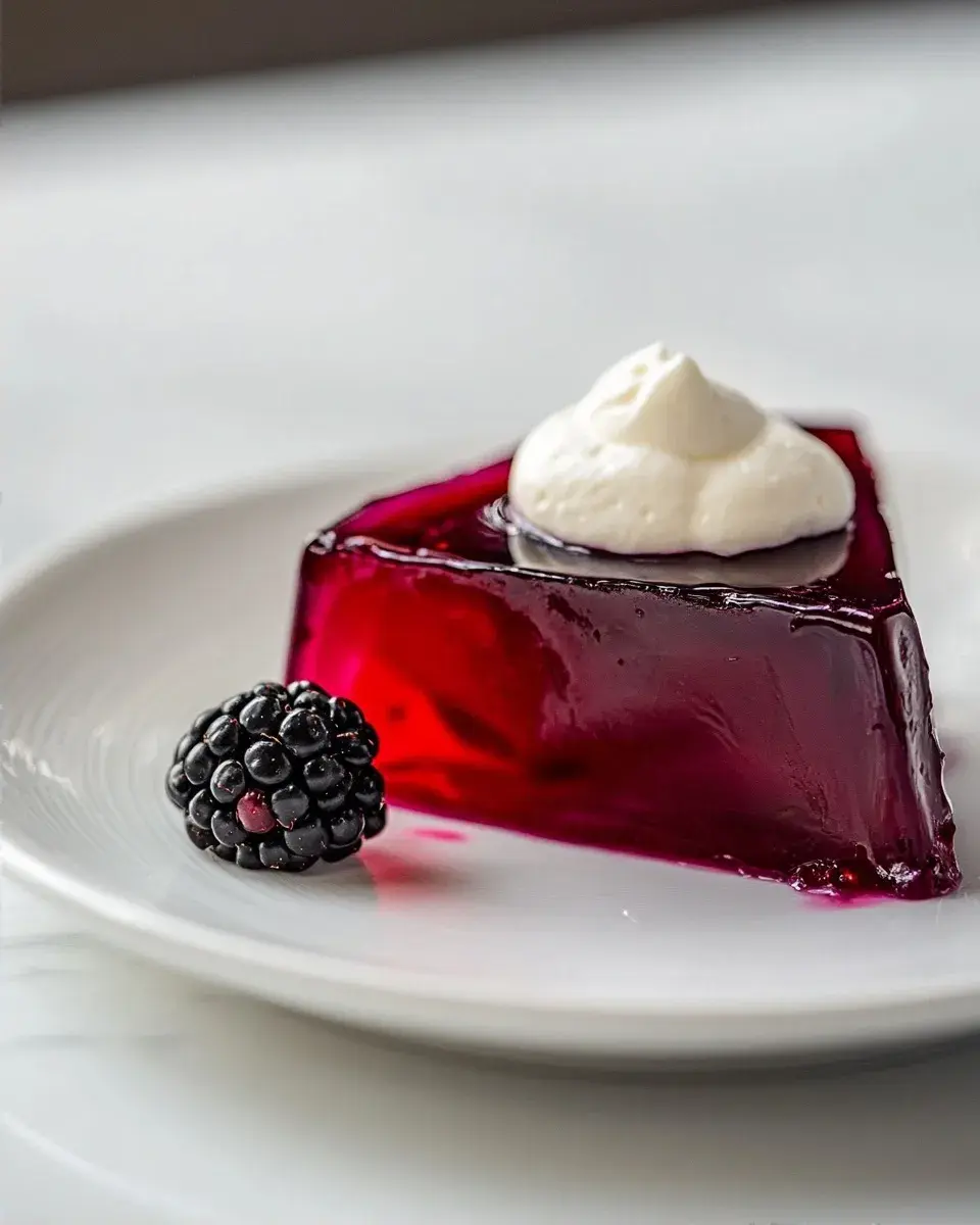 Cranberry Blackberry Gelatin Trick Recipe
