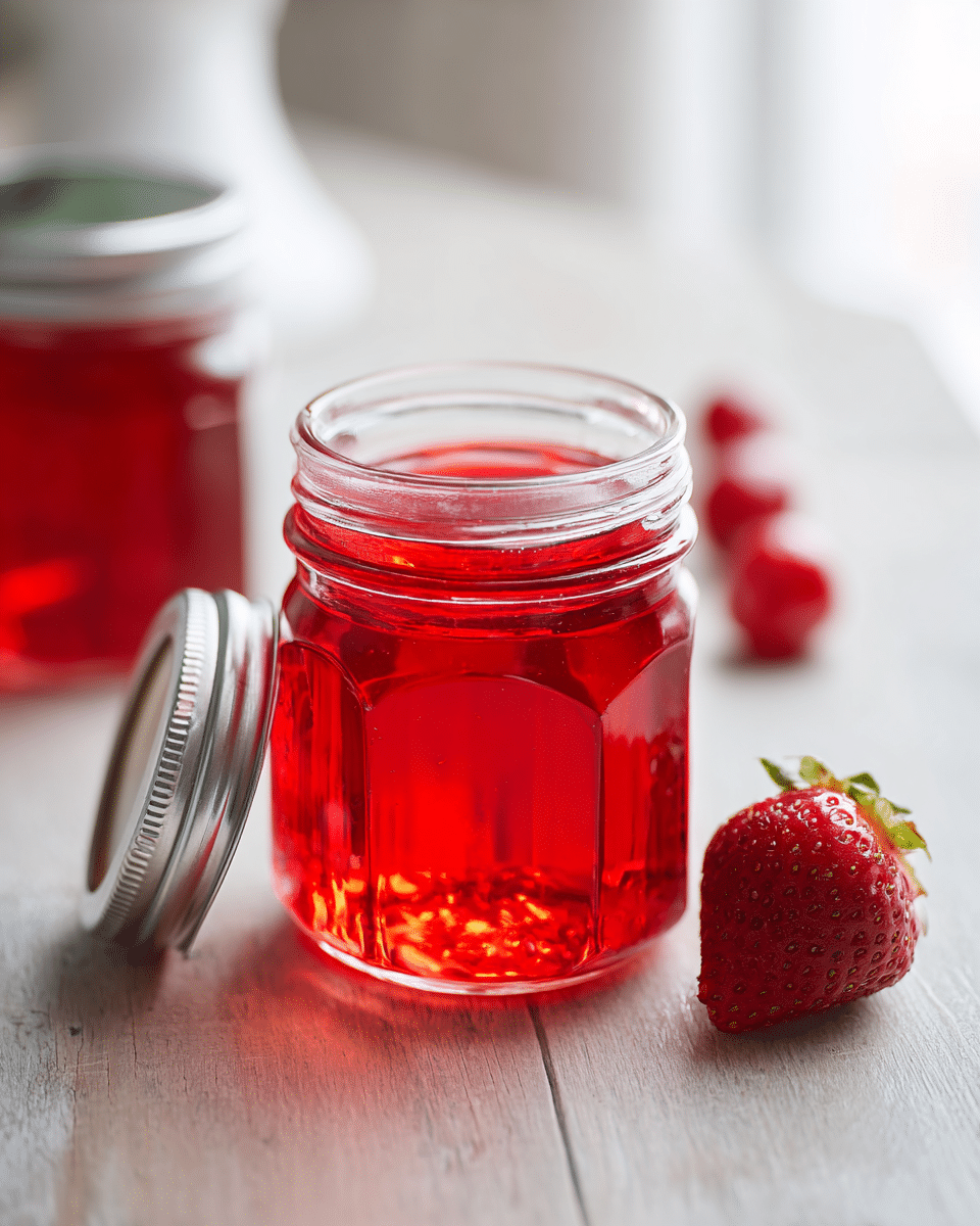 Close up of Cranberry Coconut Gelatin