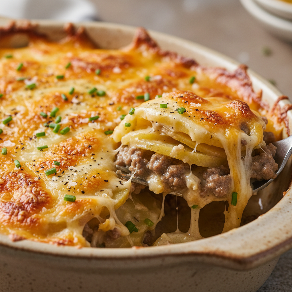 Creamy Beef Potato Casserole