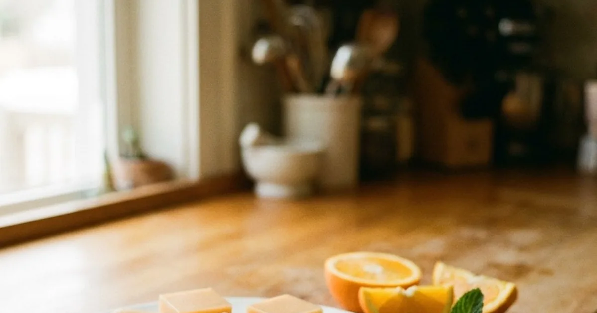 Creamy Orange Gelatin Squares You Can Eat With Your Hands