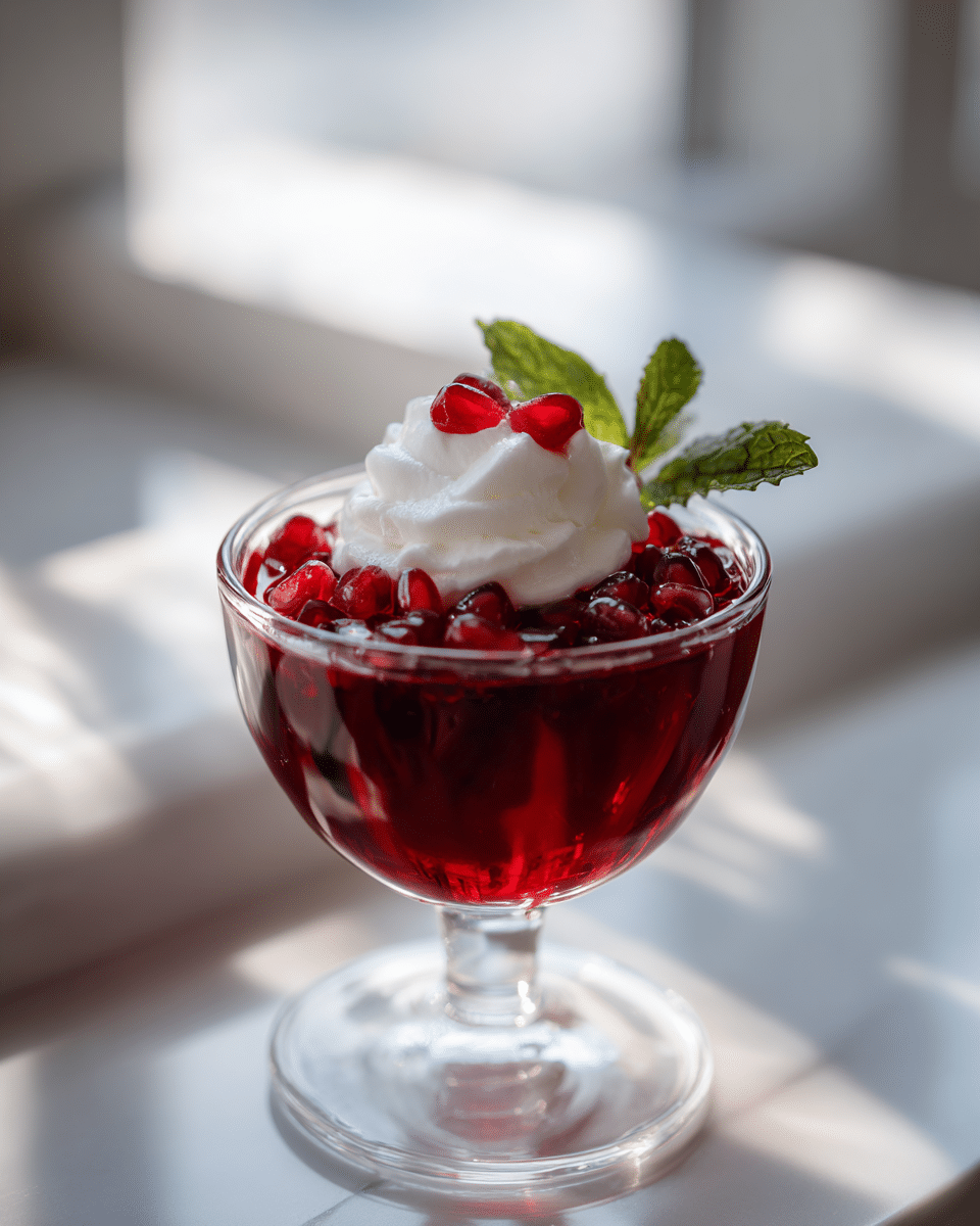 Crimson Raspberry Pomegranate Cherry Strawberry Gelatin Trick