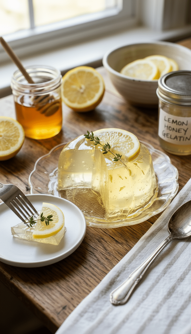 Crystal Lemon Honey Gelatin
