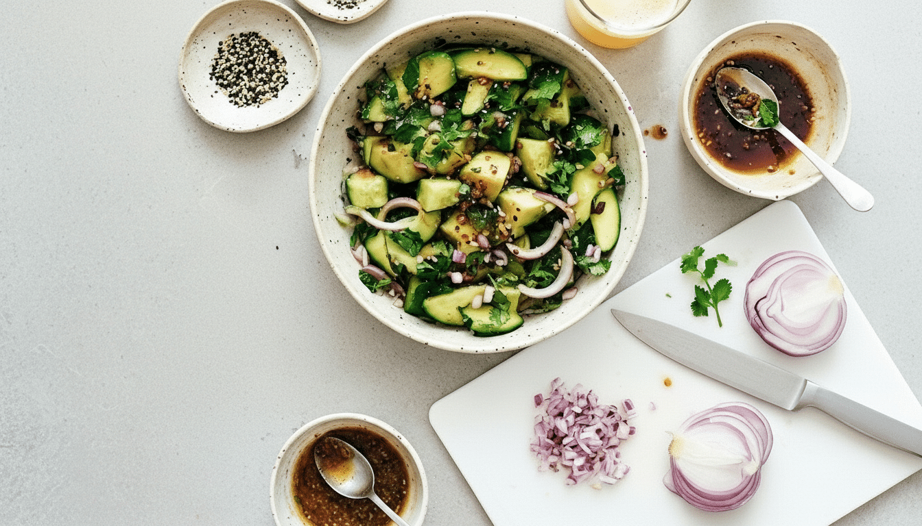 cucumber salad recipe tiktok ingredients introduction detailed