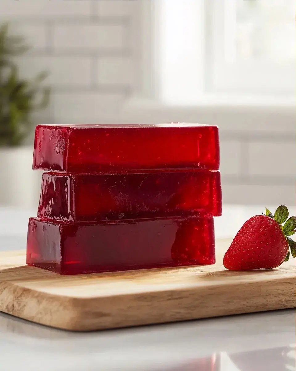 Close-up of jello texture