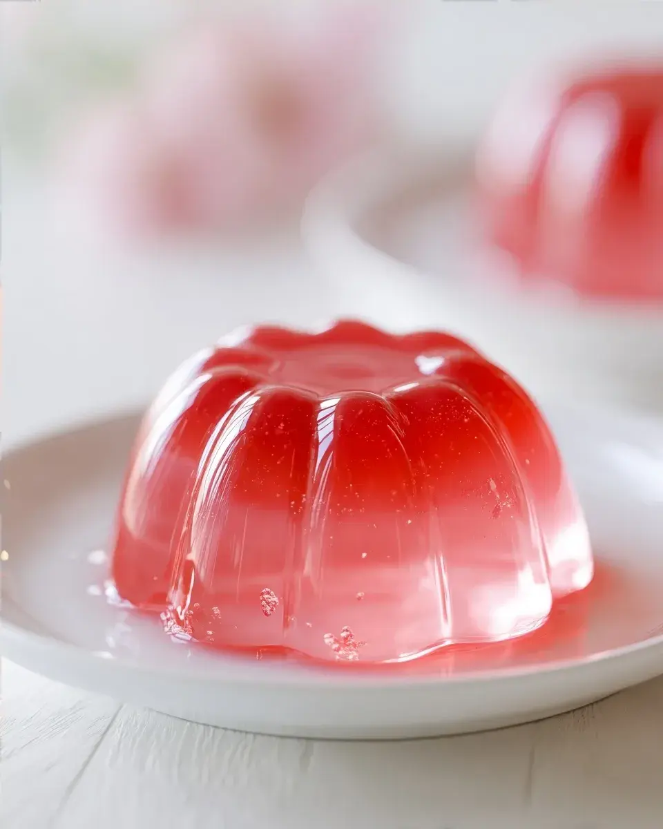 Close-up of Pink Gelatin Delight texture