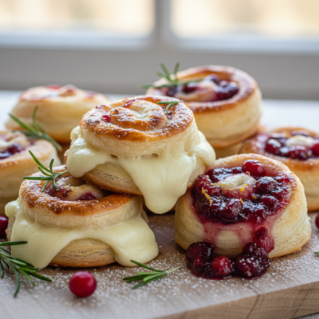 Festive Christmas Cranberry Roll Ups