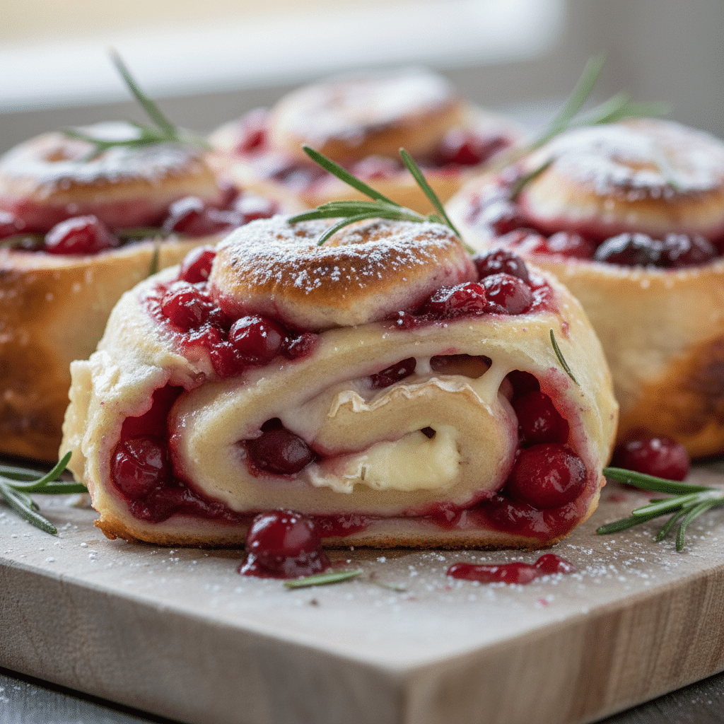 Festive Christmas Cranberry Roll Ups