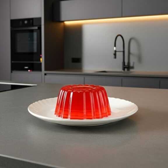 Red gelatin mold