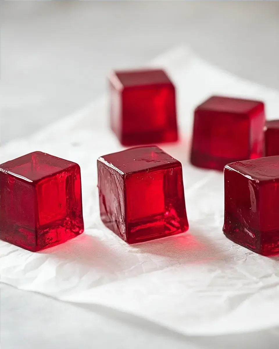 Close-up of Gelatin Texture