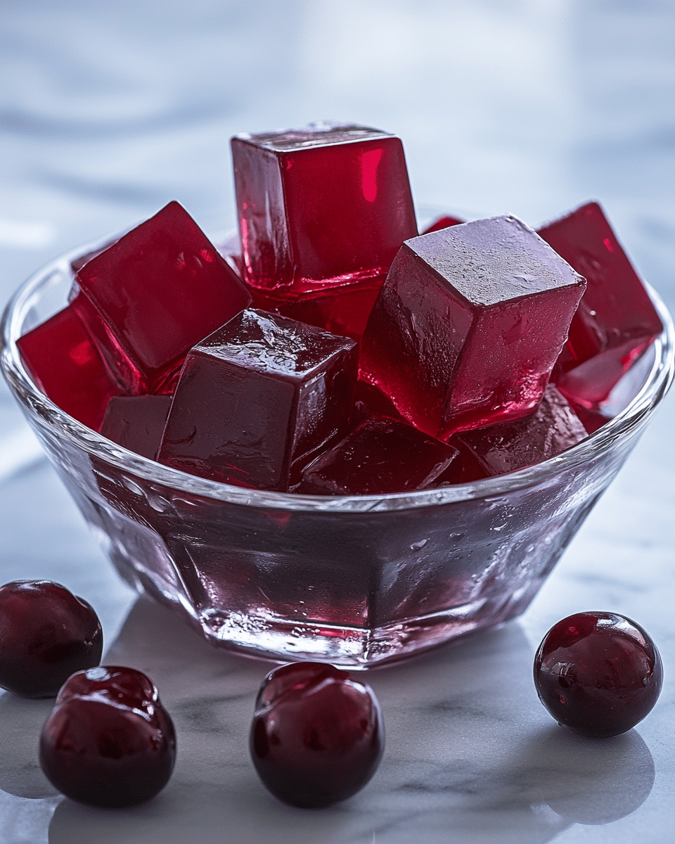 Close-up of gelatin texture