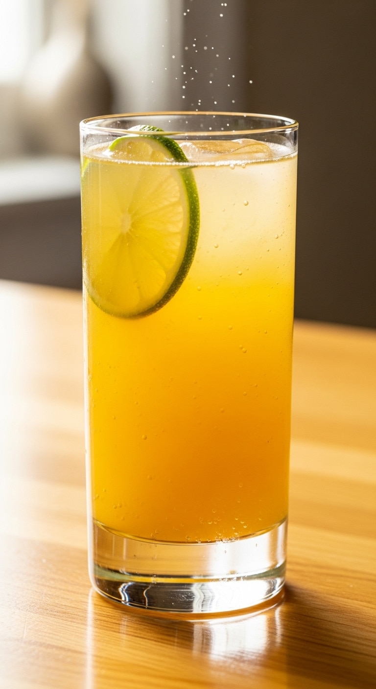 golden ginger lime mocktail serving frequently overview