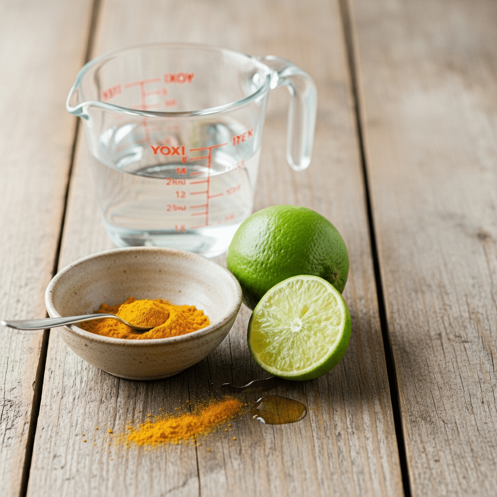 golden turmeric lime drink for daily balance ingredients introduction detailed