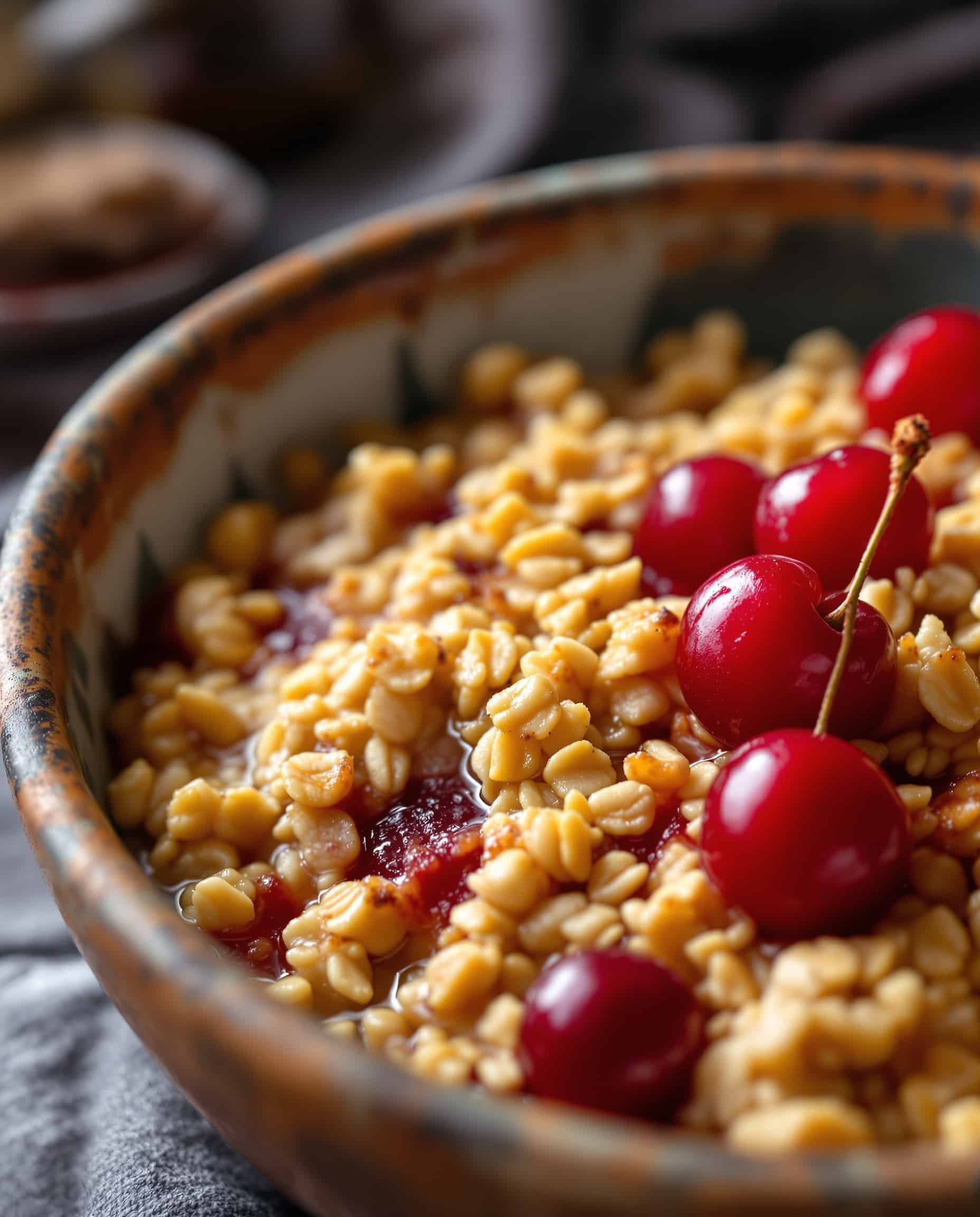 High Protein Baked Oats Recipe - close-up