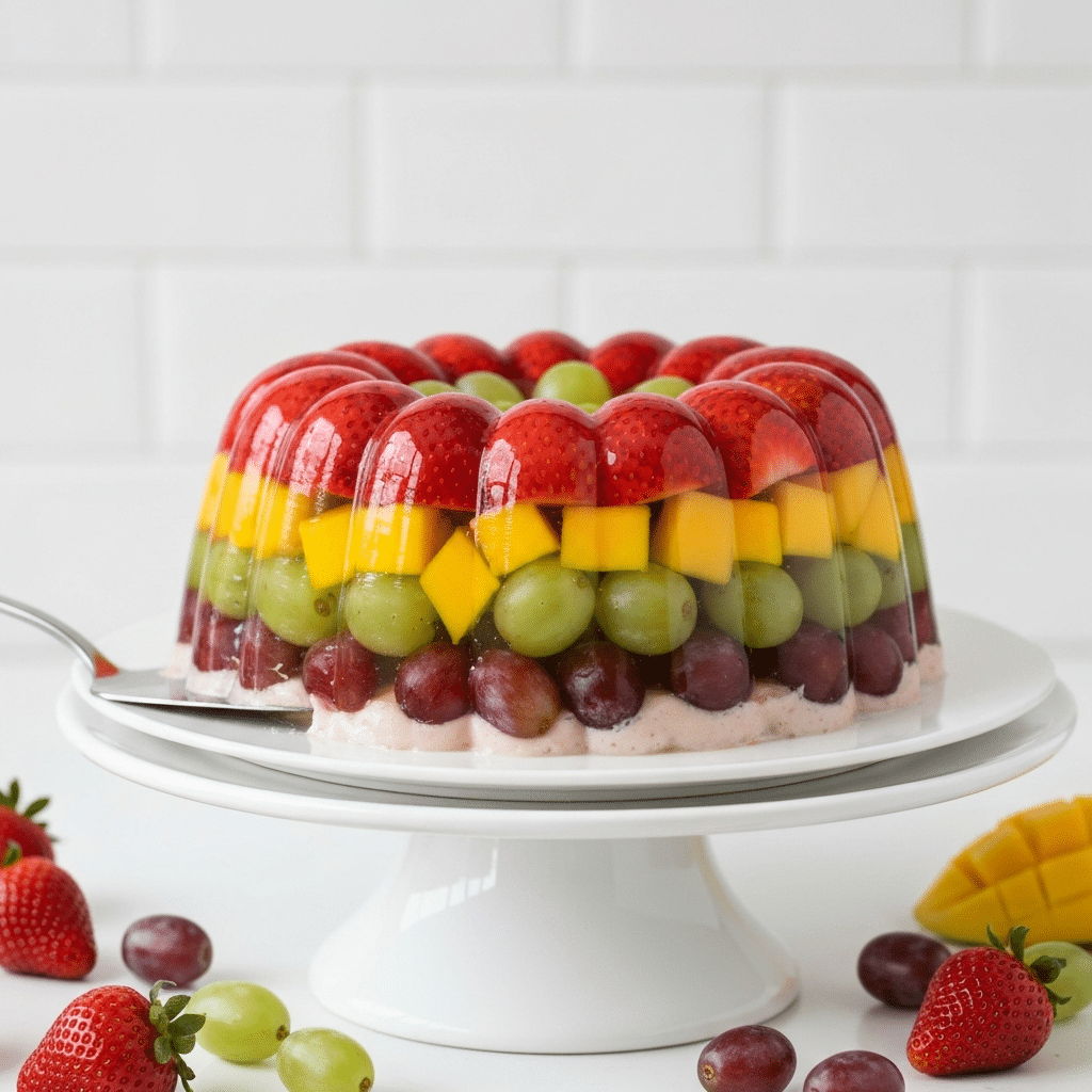 How to make fruit gelatin dessert