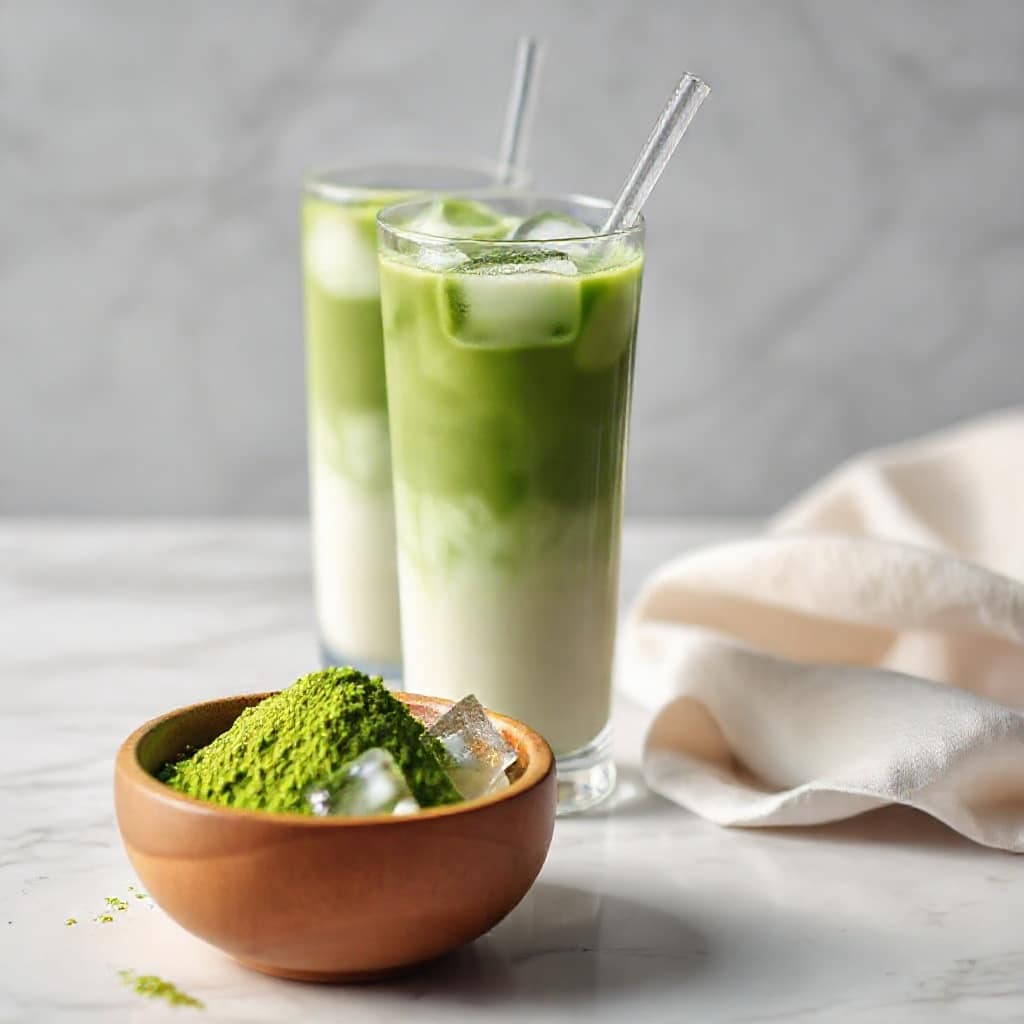 Iced Matcha Collagen Drink