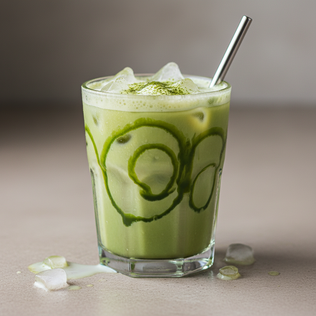 Iced Matcha Latte Low Calorie Recipe