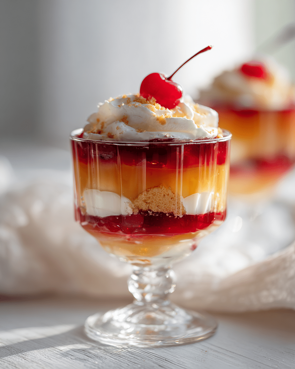 Close up of gelatin texture