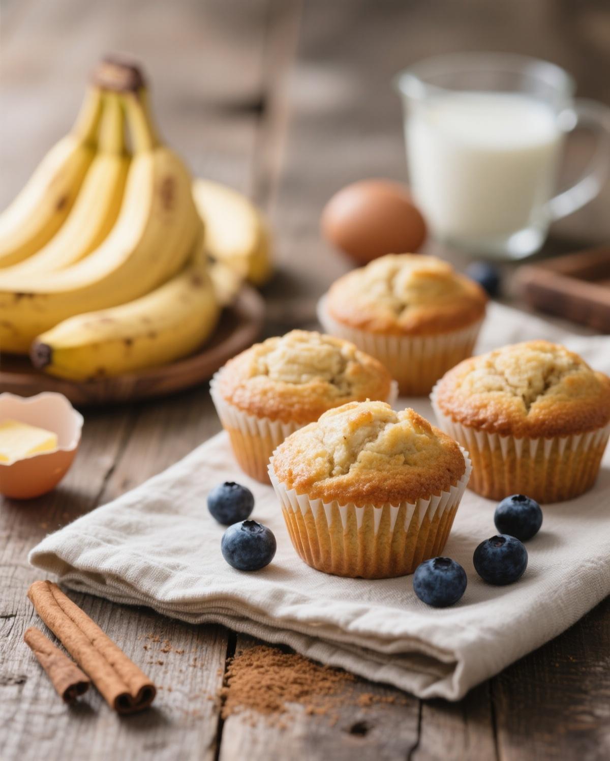 moist banana muffins