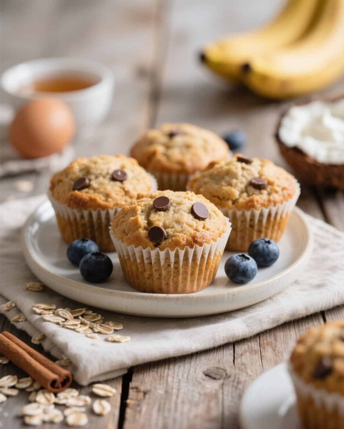 Oatmeal protein muffins