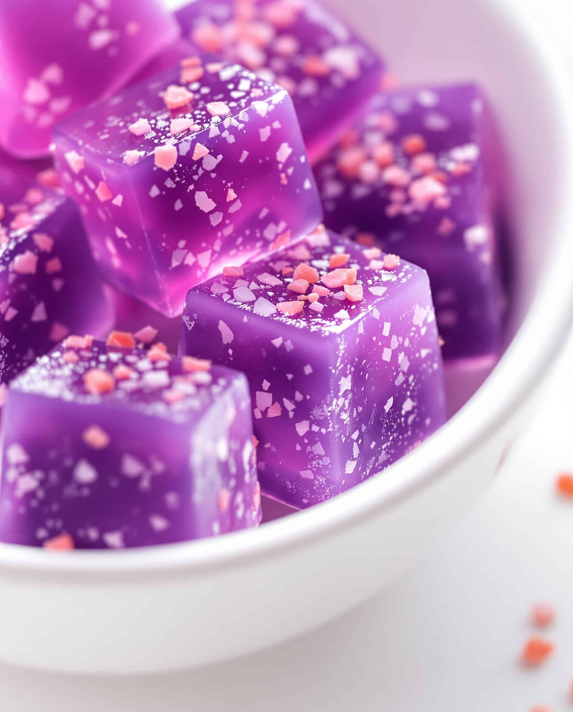 Pink Salt Gelatin Trick Recipe - close-up