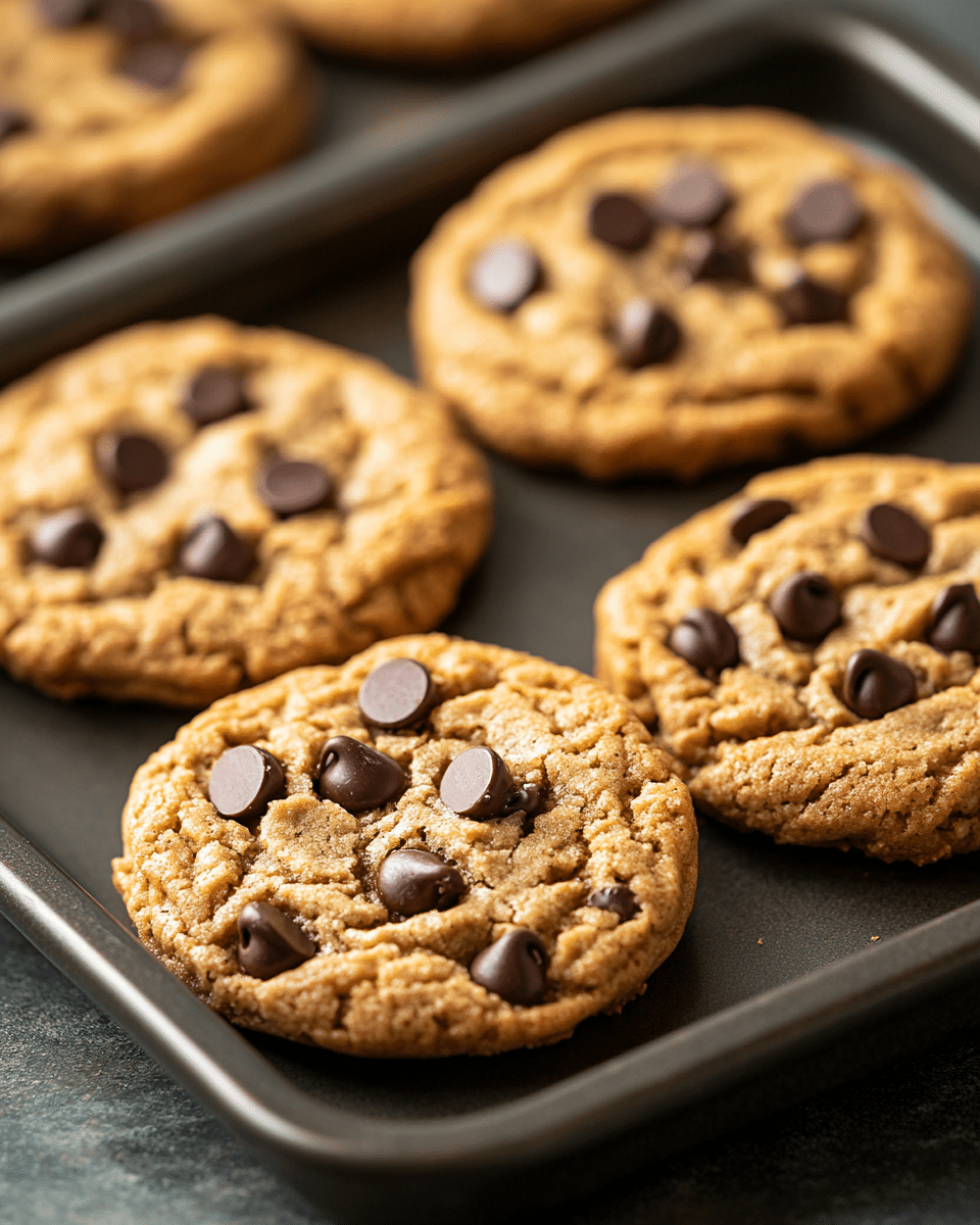 Close-up of protein cookie texture