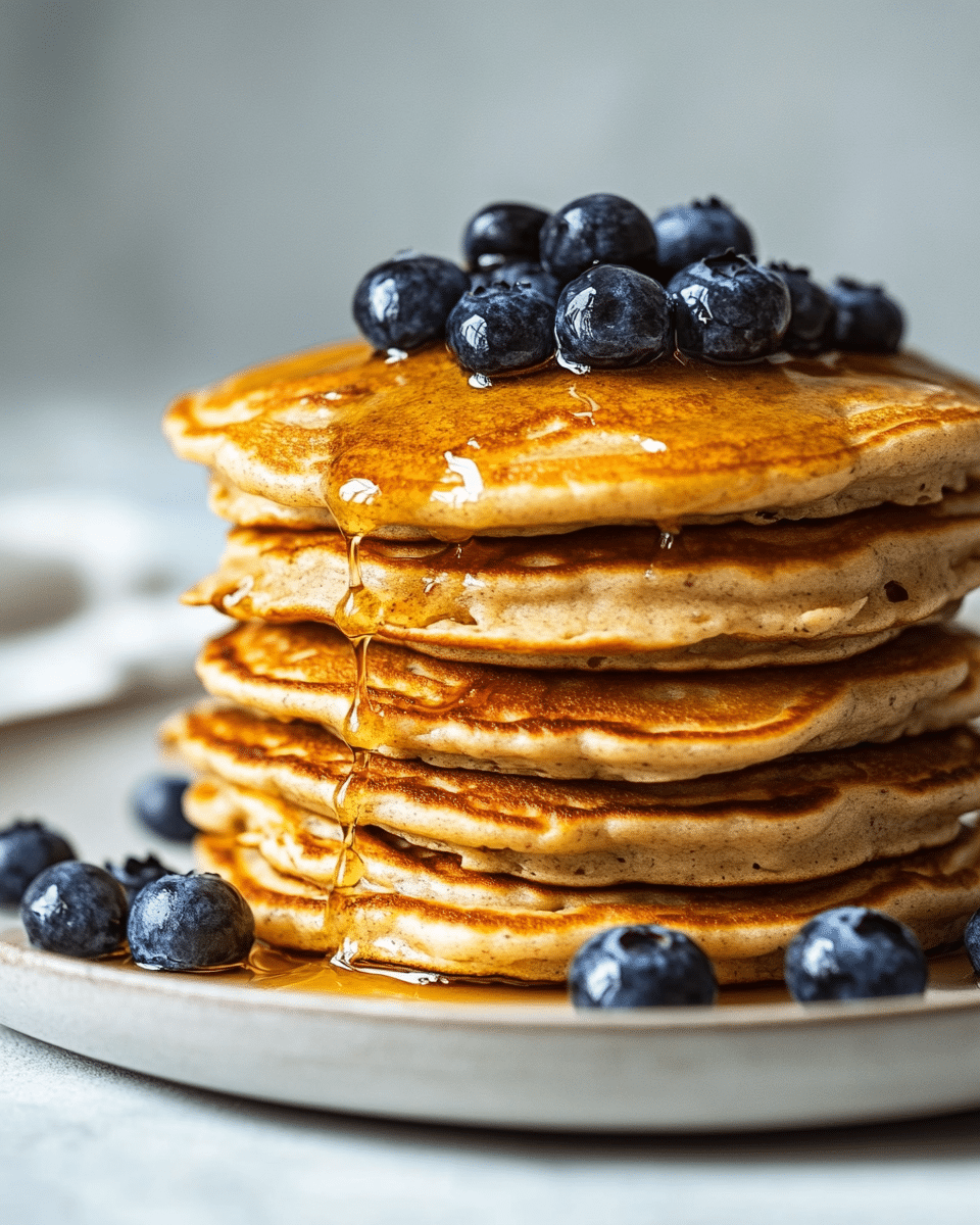 Close-up of a protein pancake