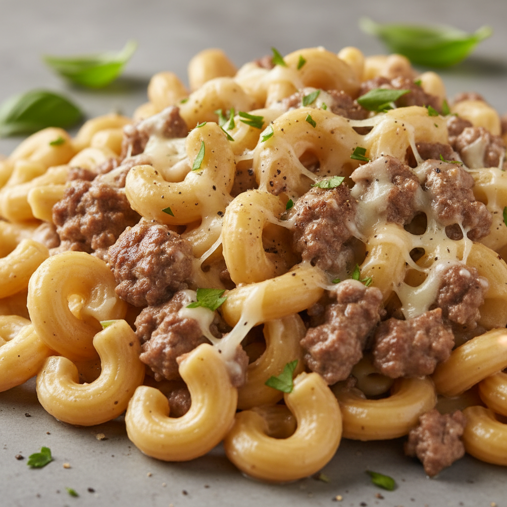 Quick Creamy Beef Pasta