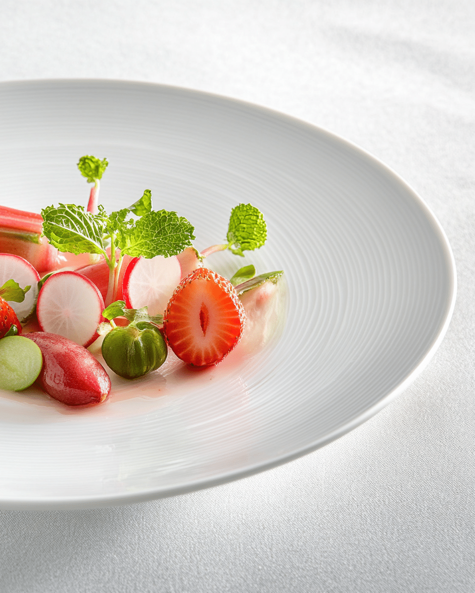 Close-up of radish salad