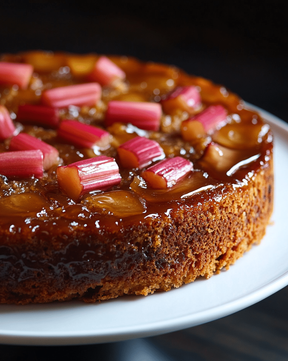 Rhubarb Upside Down Cake