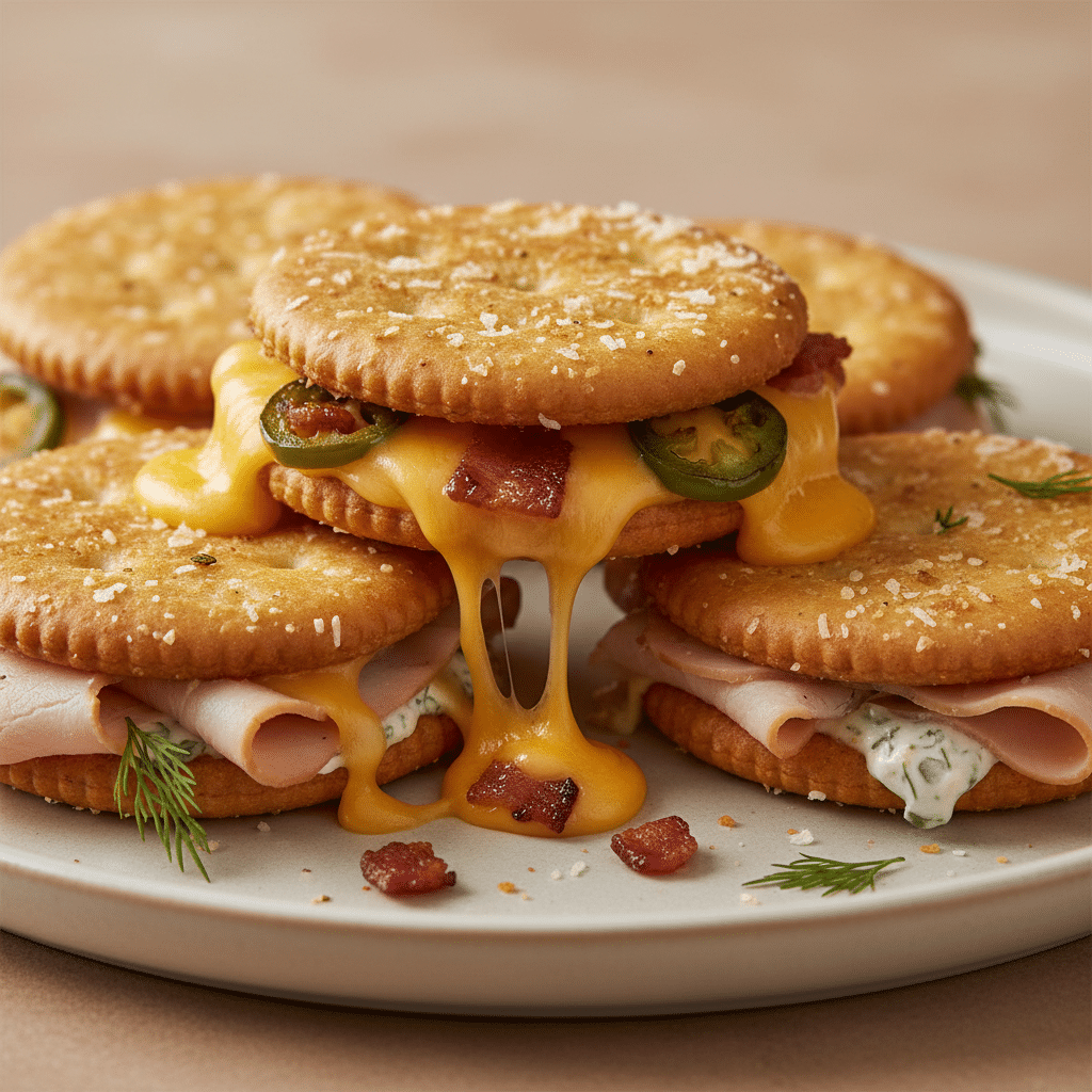 Ritz Cracker Party Sandwiches