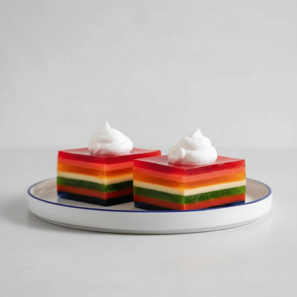 Seven Layer Gelatin Salad