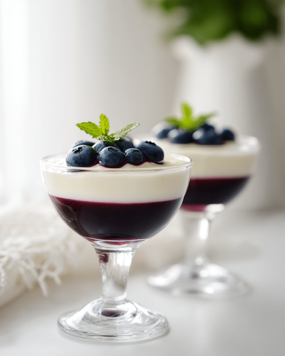 Close-up of berry gelatin dessert
