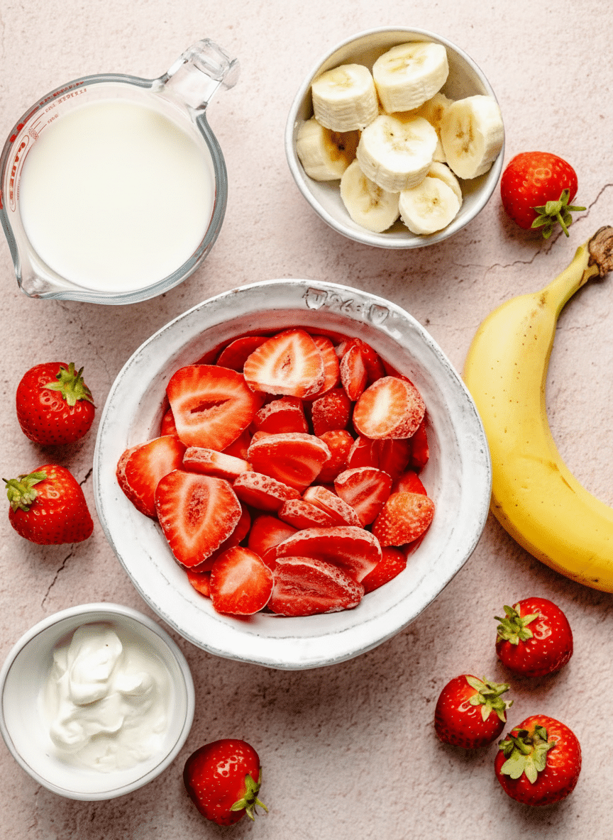 strawberry banana smoothie