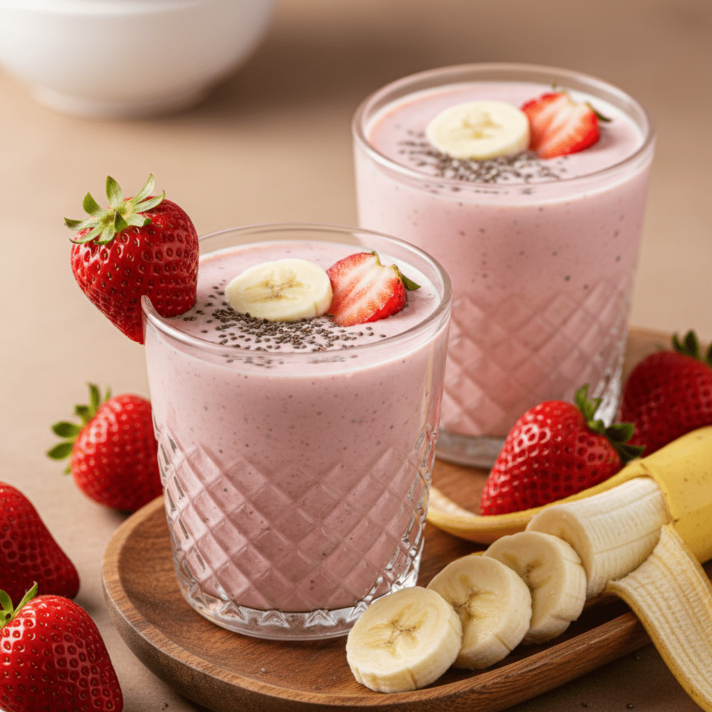 strawberry banana smoothie