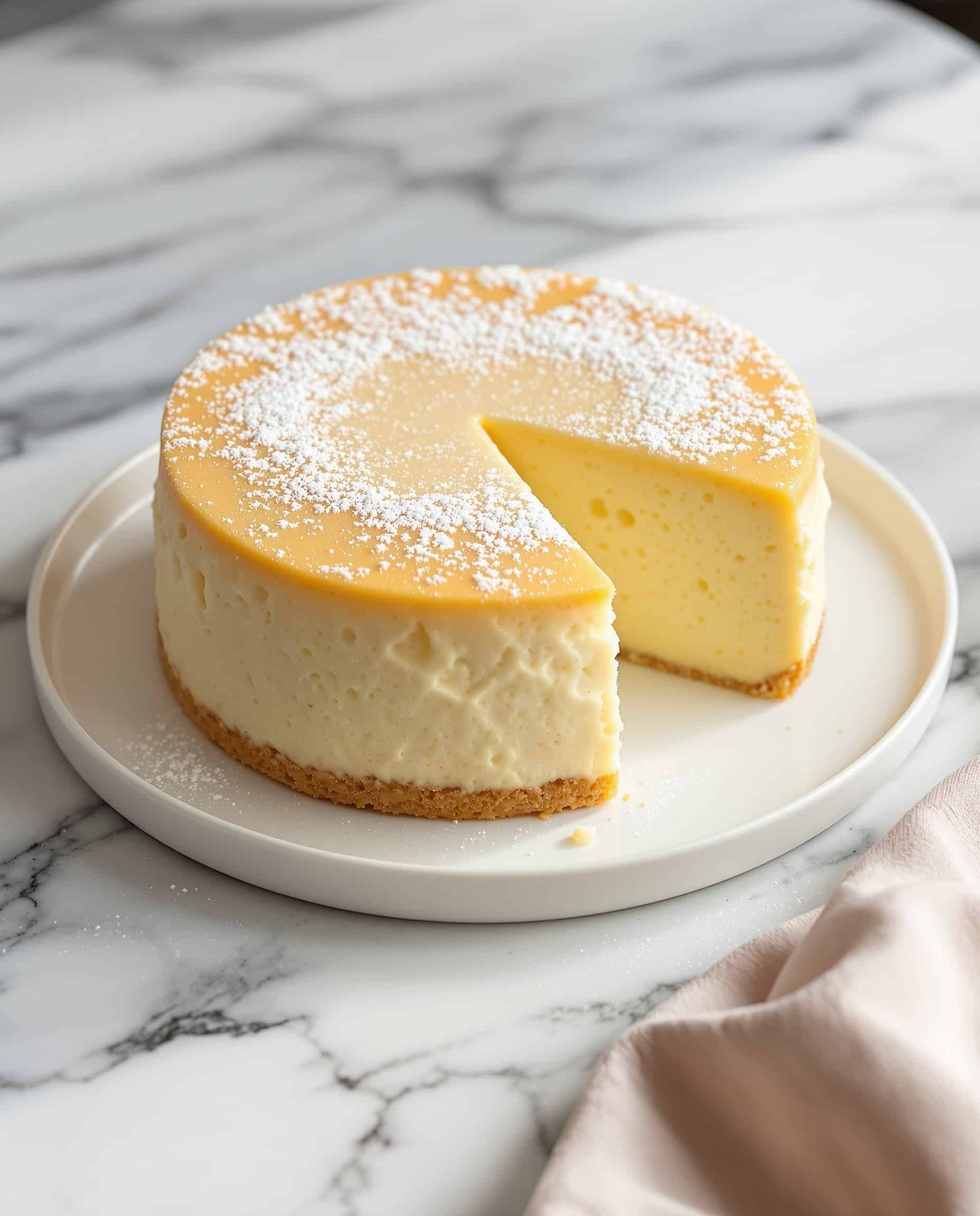Two Ingredient Japanese Cheesecake