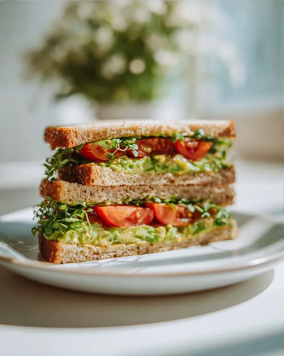 Close-up of vegan sandwich fillings
